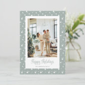 Carte Vacances Joyeuses Photo Cute Starry (Debout devant)