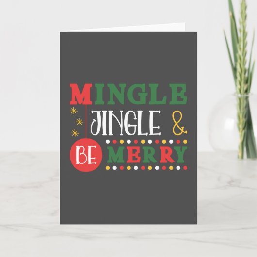 Carte Vacances Mingle & Jingle (Devant)