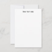 Carte Vacances minimales à Aruba dans les Caraïbes (Dos)