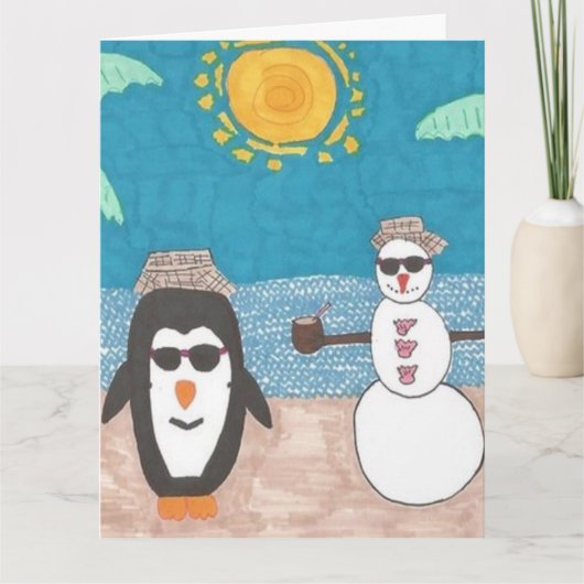 Carte Vacances Noël (Devant)