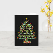 Carte Vacances Noël Éclairage Père Noël Bass Poisson Noë (Fleur jaune)