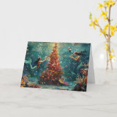 Carte Vacances océaniques enchantées (Fleur jaune)