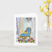 Carte Vacances Parisiennes (Fleur jaune)