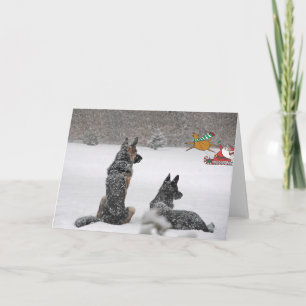 Carte vacances père Noël