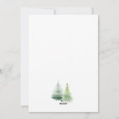 Carte vacances Père Noël Flat Tree (Dos)