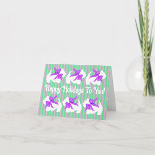 Carte Vacances personnalisées de chien blanc occidental