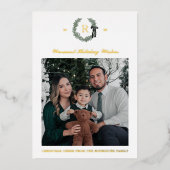 Carte Vacances photo de la couronne d'or (Recto)