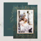 Carte Vacances photo de l'Arbre de Noël Winery Gol (Devant / Derrière)