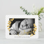 Carte Vacances photo frontière Gold Leaf (Debout devant)