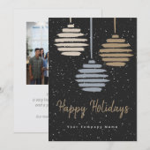 Carte Vacances Photo Marine Gold (Devant / Derrière)