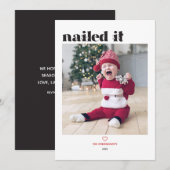 Carte Vacances Photo Nclouée (Devant / Derrière)