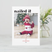 Carte Vacances Photo Nclouée (Debout devant)