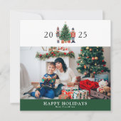 Carte Vacances Photo Nutcracker Vert (Devant)