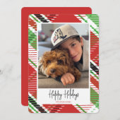 Carte Vacances Photo Plaid (Devant / Derrière)