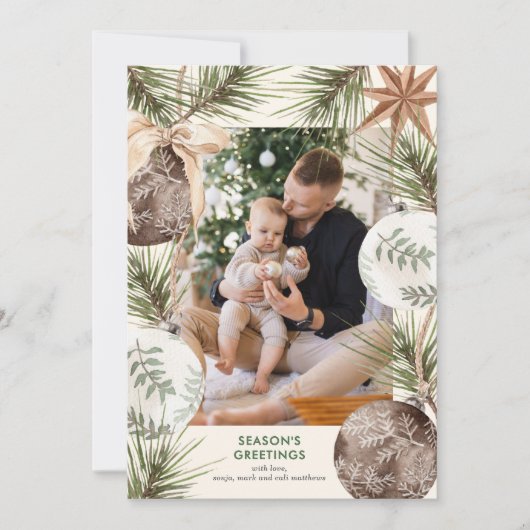 Carte Vacances Photo Surround (Devant)