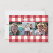 Carte Vacances Photo Vert (Dos)