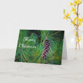 Carte Vacances Pine Cone (Fleur jaune)