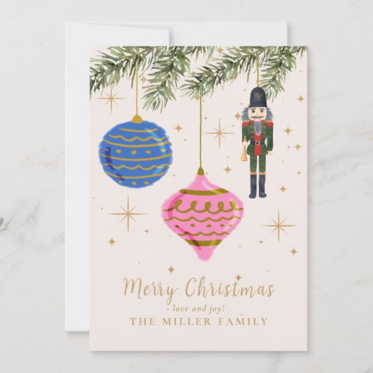 Carte Vacances Plat Nutcracker (Devant)