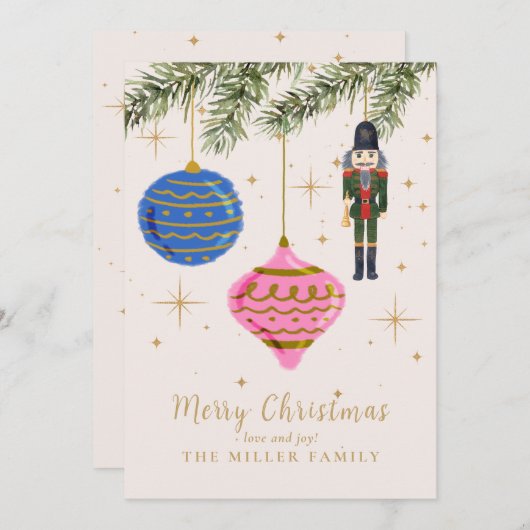 Carte Vacances Plat Nutcracker (Devant / Derrière)