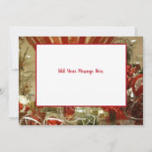 Carte Vacances Plat Rouge Et Or (Dos)