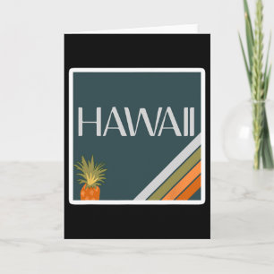 Carte Vacances Premium Aloha State Vintage îles Hawaïenn