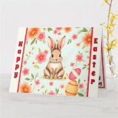 Carte Vacances Rabat Pâques Collection moderne (Fleur jaune)