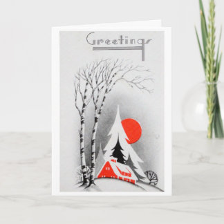 Carte vacances Retro