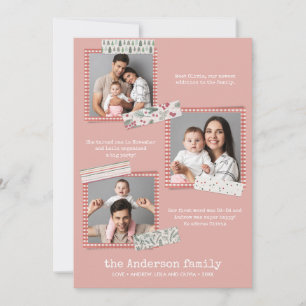 Carte Vacances Scrapbooking   Bilan de l'année 3 photos