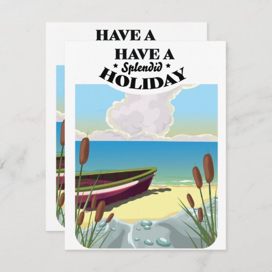 Carte Vacances somptueuses (Devant / Derrière)