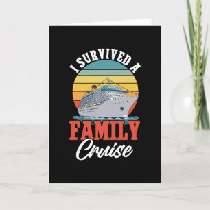 Carte Vacances sur un paquebot de croisière J'ai survécu