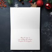 Carte Vacances Wreath, Étoiles en lumières avec neige An