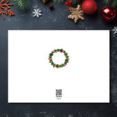 Carte Vacances Wreath, Étoiles en lumières avec neige An