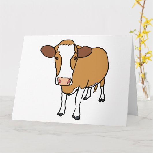 Carte Vache (Fleur jaune)
