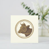 Carte Vache au lait (vache au lait) Facile à modifier la (Debout devant)