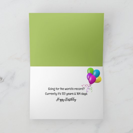 Carte Vache avec lunettes de vue Humour d'anniversaire (Intérieur)