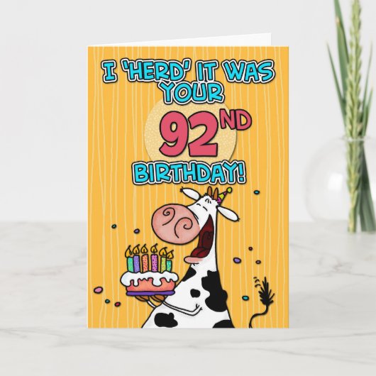 Carte vache bd - 92 (Devant)