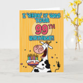 Carte vache bd - 99 (Fleur jaune)