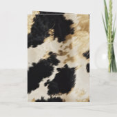 Carte Vache blanche noire (Dos)