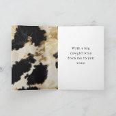 Carte Vache blanche noire (Intérieur)