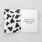 Carte Vache caricaturale (Intérieur)