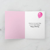 Carte Vache d'anniversaire qui lèche un cône de crème gl (Intérieur)