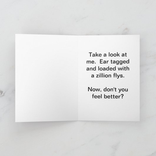 Carte Vache de jour incorrecte (Intérieur)