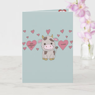 Carte Vache de la Saint-Valentin