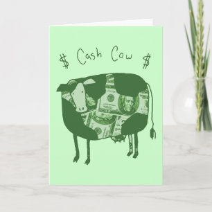 Carte Vache en espèces