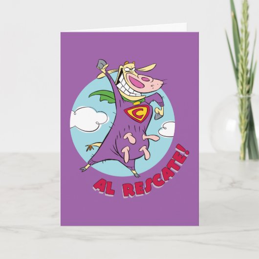 Carte Vache et poulet Super Vache Al Rescate! (Devant)