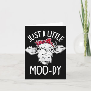 Carte Vache juste un peu Moo-di Funny Cow Lover