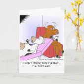 Carte Vache Mad En Thérapie Drôle Cadeaux Et Objets de c (Fleur jaune)