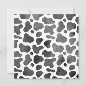 Carte Vache mignonne avec casquette Blue Party & Cravate (Dos)