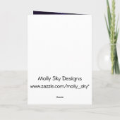 Carte Vache mignonne sautée au-dessus de la lune Hallowe (Dos)