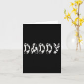 Carte Vache papa Anniversaire Famille Correspondance Fêt (Fleur jaune)